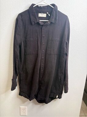 One Teaspoon Size Large Black Denim Romper